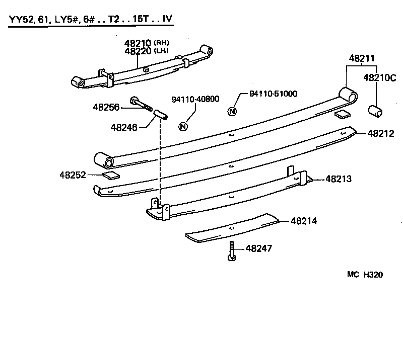 48417-25070 BRACKET, SPRING, NO.4 product image