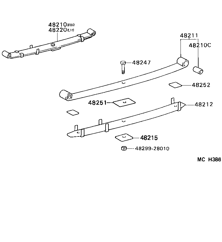 48531-80478 ABSORBER ASSY, SHOCK, REAR RH product image
