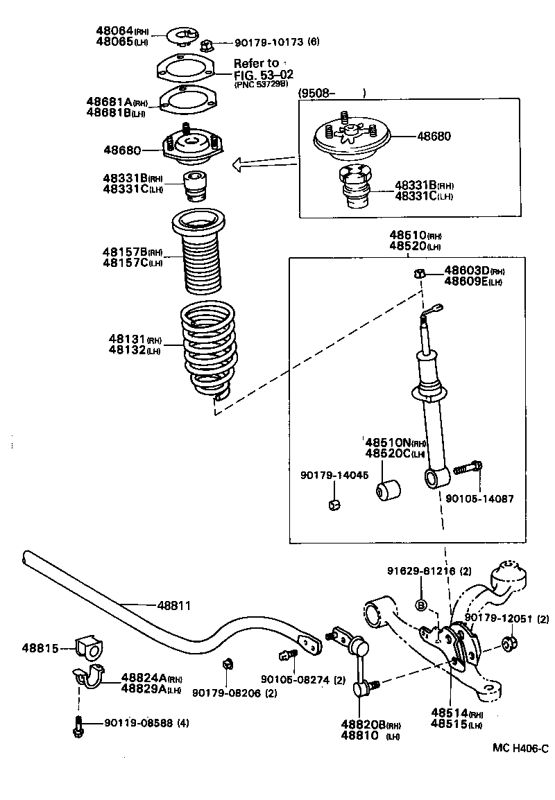 48064-30010 COVER SUB-ASSY, FRONT SUSPENSION SUPPORT, RH product image
