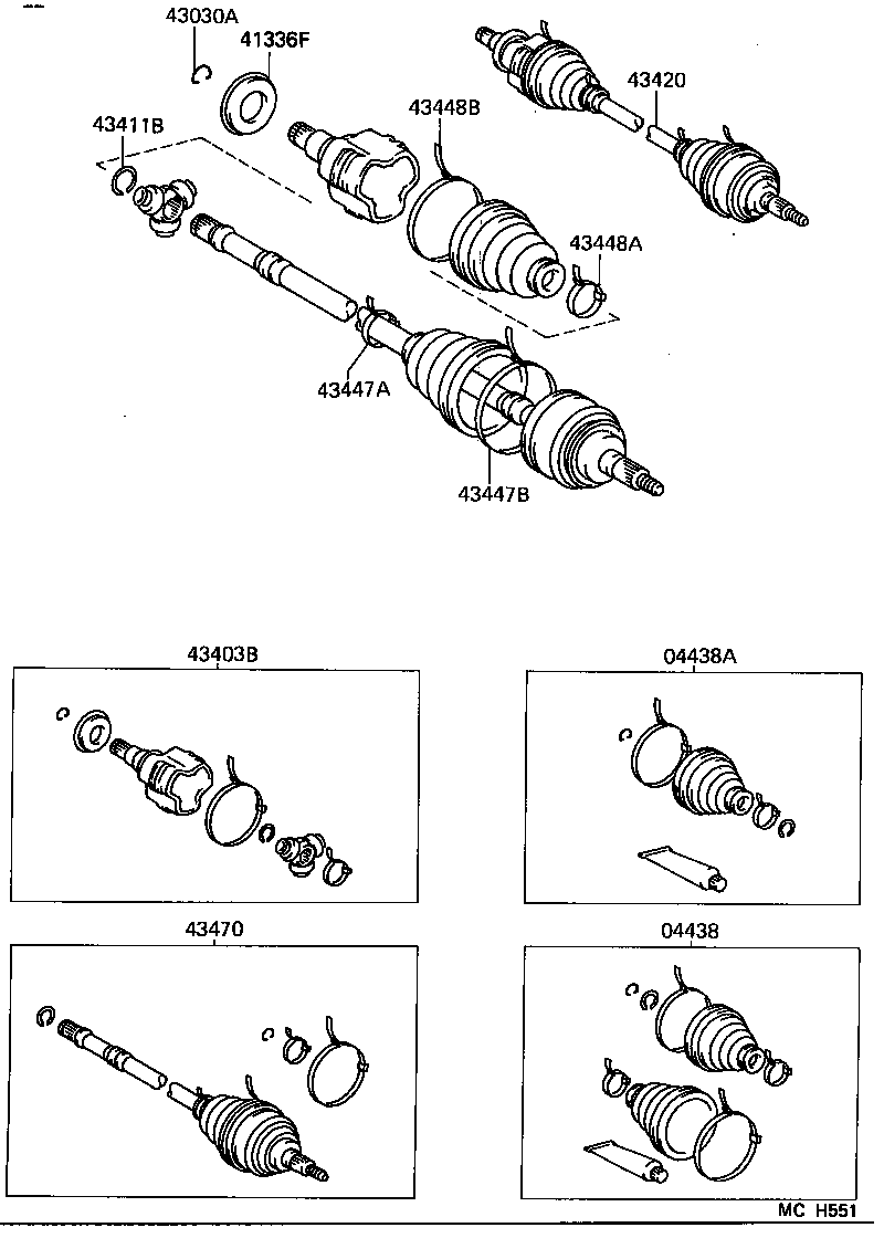 43457-32030 BRACKET, DRIVE SHAFT BEARING product image