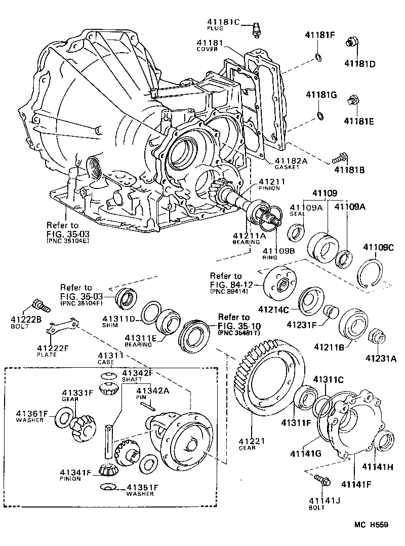90311-40010 SEAL, OIL (FOR FRONT DIFFERENTIAL OIL SEAL RETAINER) product image