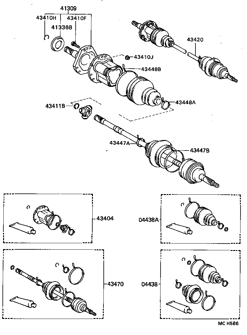 43457-32030 BRACKET, DRIVE SHAFT BEARING product image