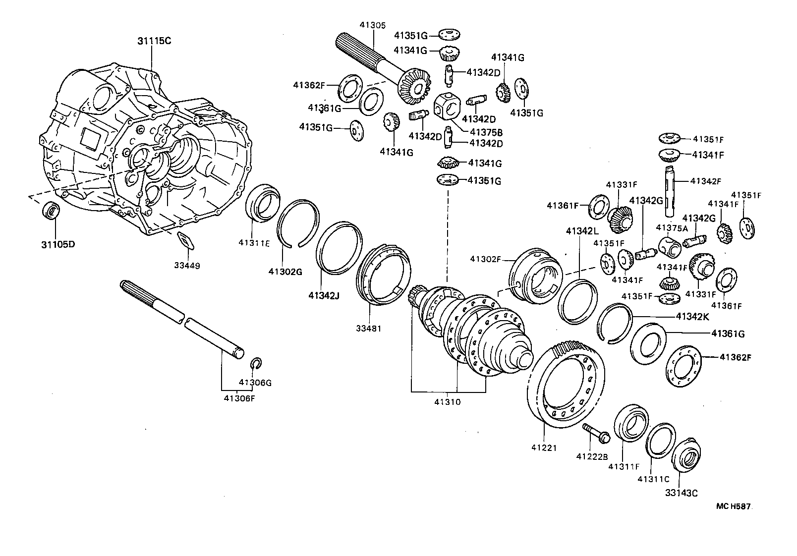 90311-40010 SEAL, OIL (FOR FRONT DIFFERENTIAL OIL SEAL RETAINER) product image