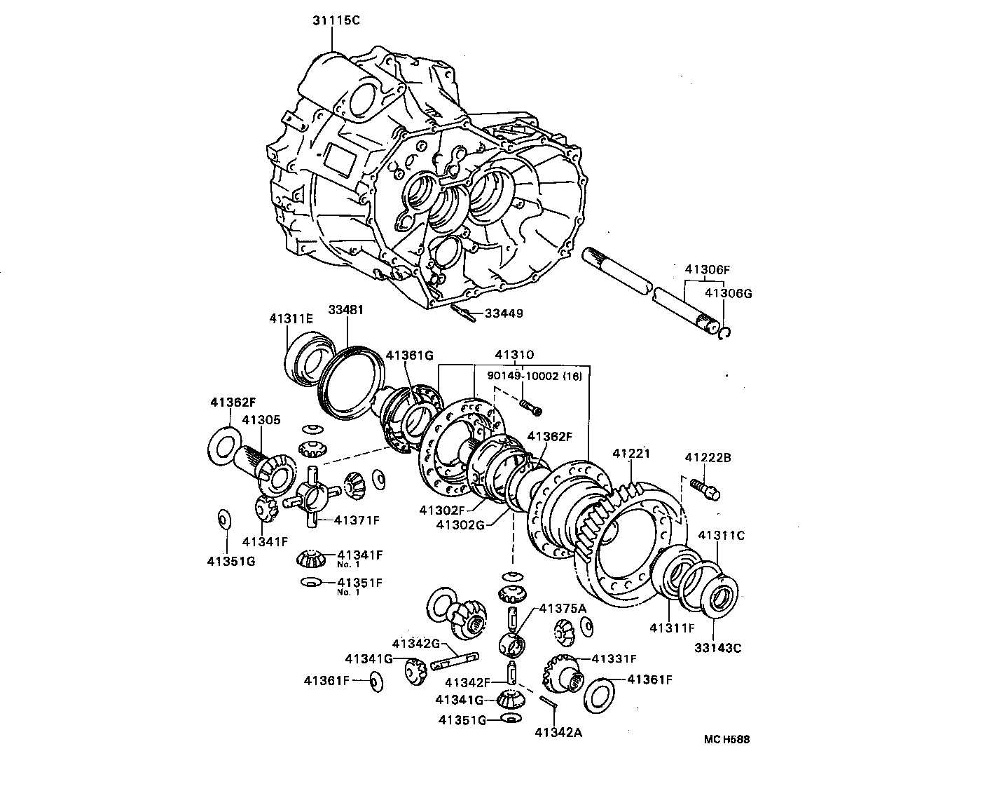 90311-40010 SEAL, OIL (FOR FRONT DIFFERENTIAL OIL SEAL RETAINER) product image
