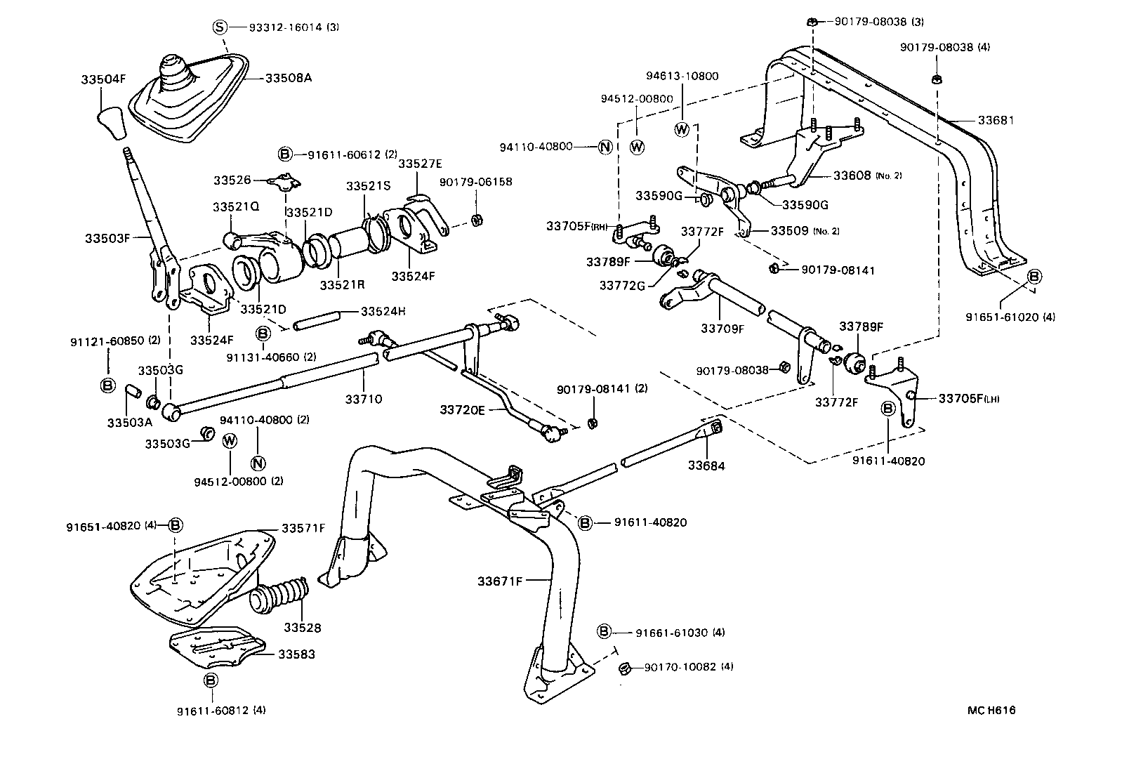 33570-36010 RETAINER SUB-ASSY, CONTROL SHIFT LEVER (FOR FLOOR SHIFT) product image