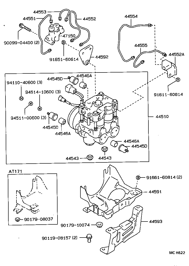 44510-20030 ACTUATOR ASSY, BRAKE product image