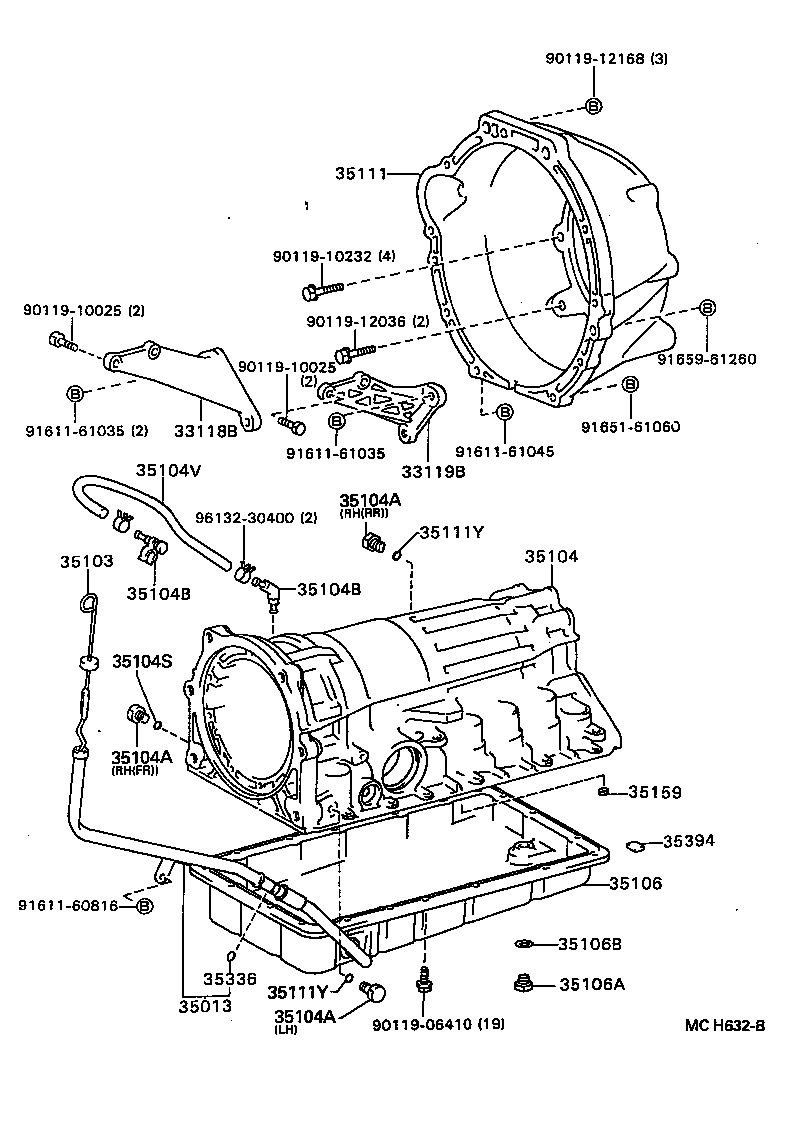 35111-60080 HOUSING, AUTOMATIC TRANSMISSION product image