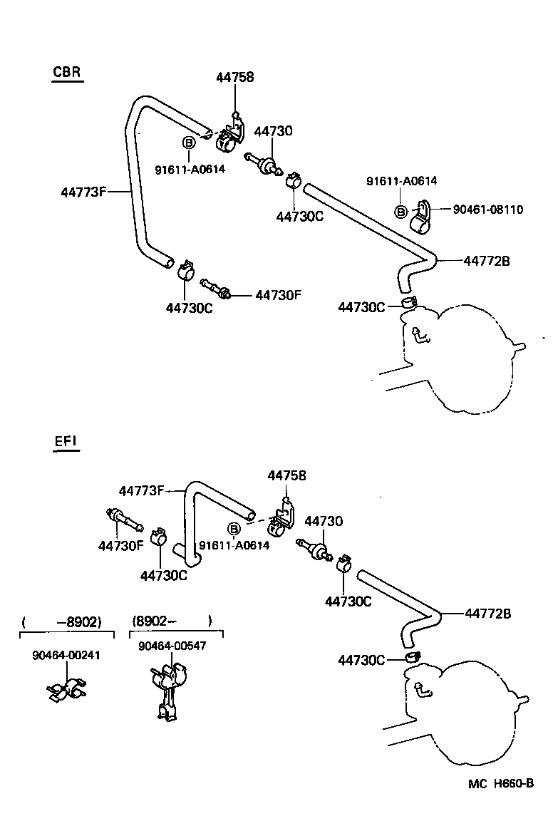04443-35750 BOOSTER KIT, BRAKE product image
