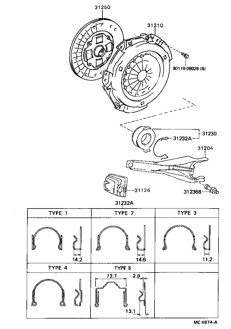 31250-32080 DISC ASSY, CLUTCH product image