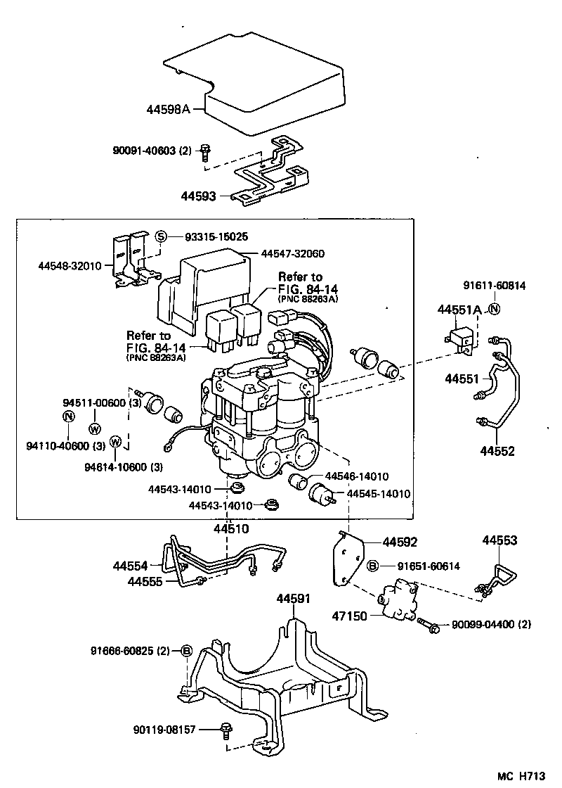 44510-32020 ACTUATOR ASSY, BRAKE product image