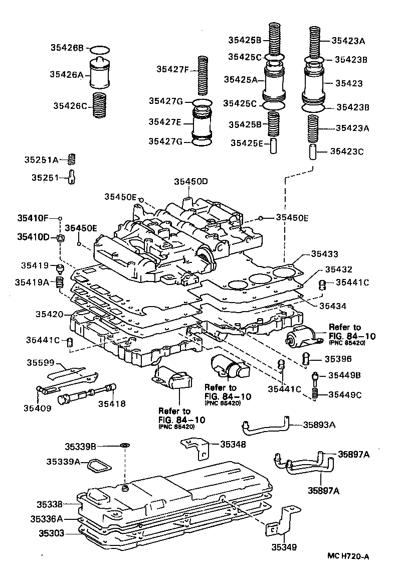 35208-35010 SPRING SUB-ASSY, B-2 ACCUMULATOR product image