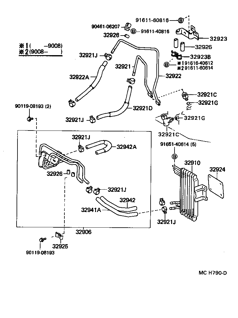 32943-32030 HOSE, OIL COOLER OUTLET, NO.2 product image