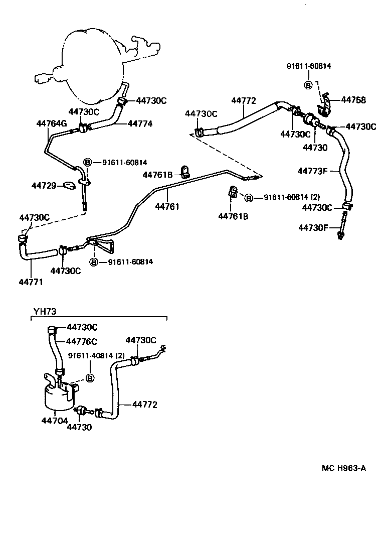 04443-26360 BOOSTER KIT, BRAKE product image