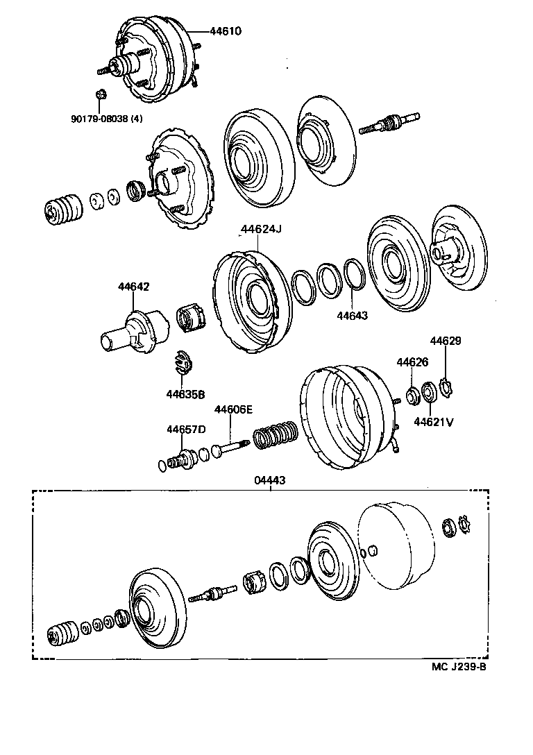 04443-26440 BOOSTER KIT, BRAKE product image