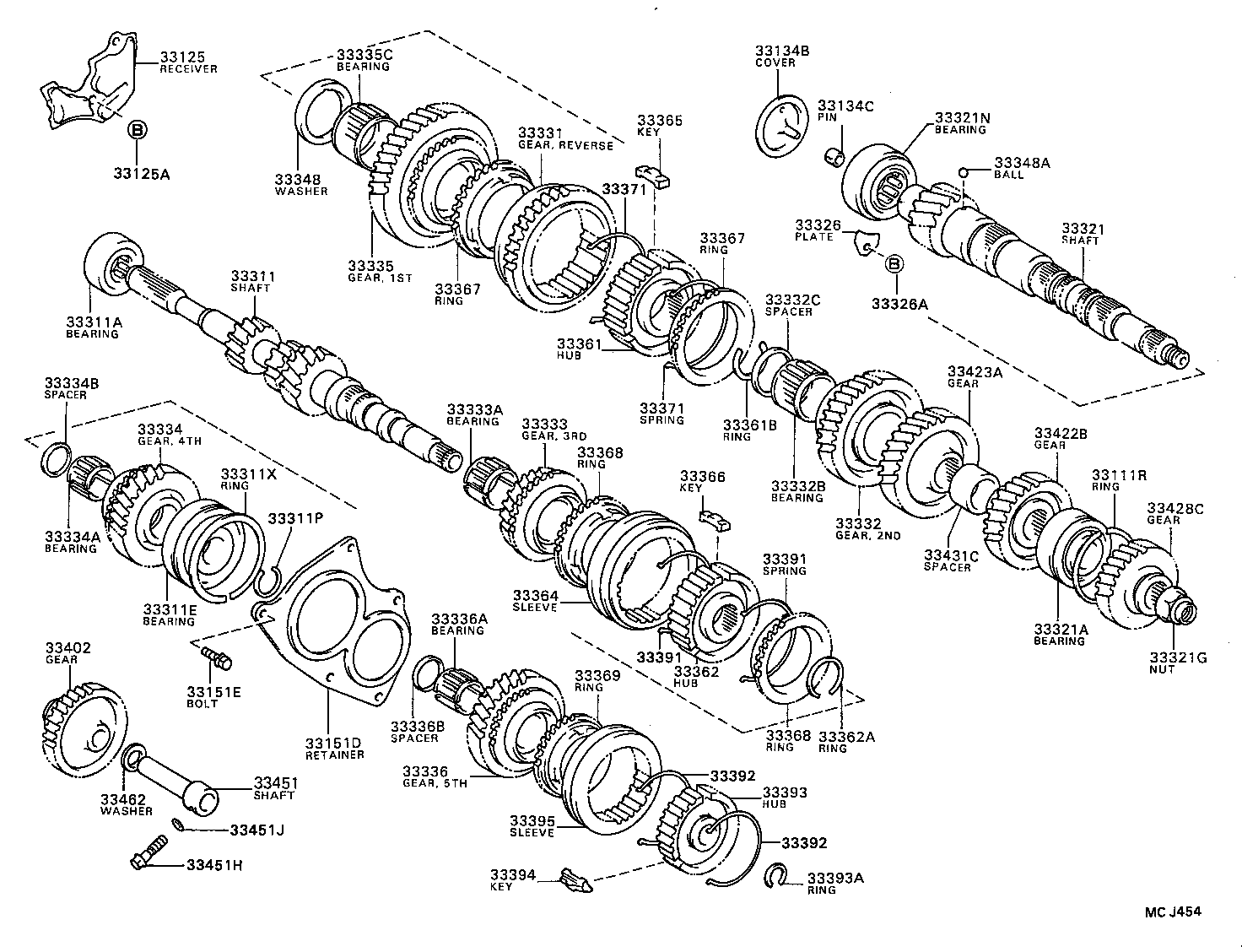 33332-33012 GEAR, 2ND product image