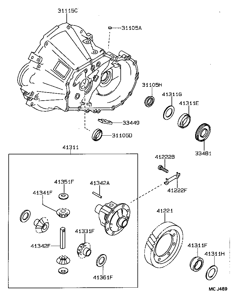 41206-20050 PINION, DIFFERENTIAL DRIVE product image