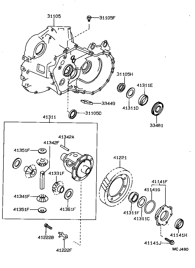 41206-20050 PINION, DIFFERENTIAL DRIVE product image