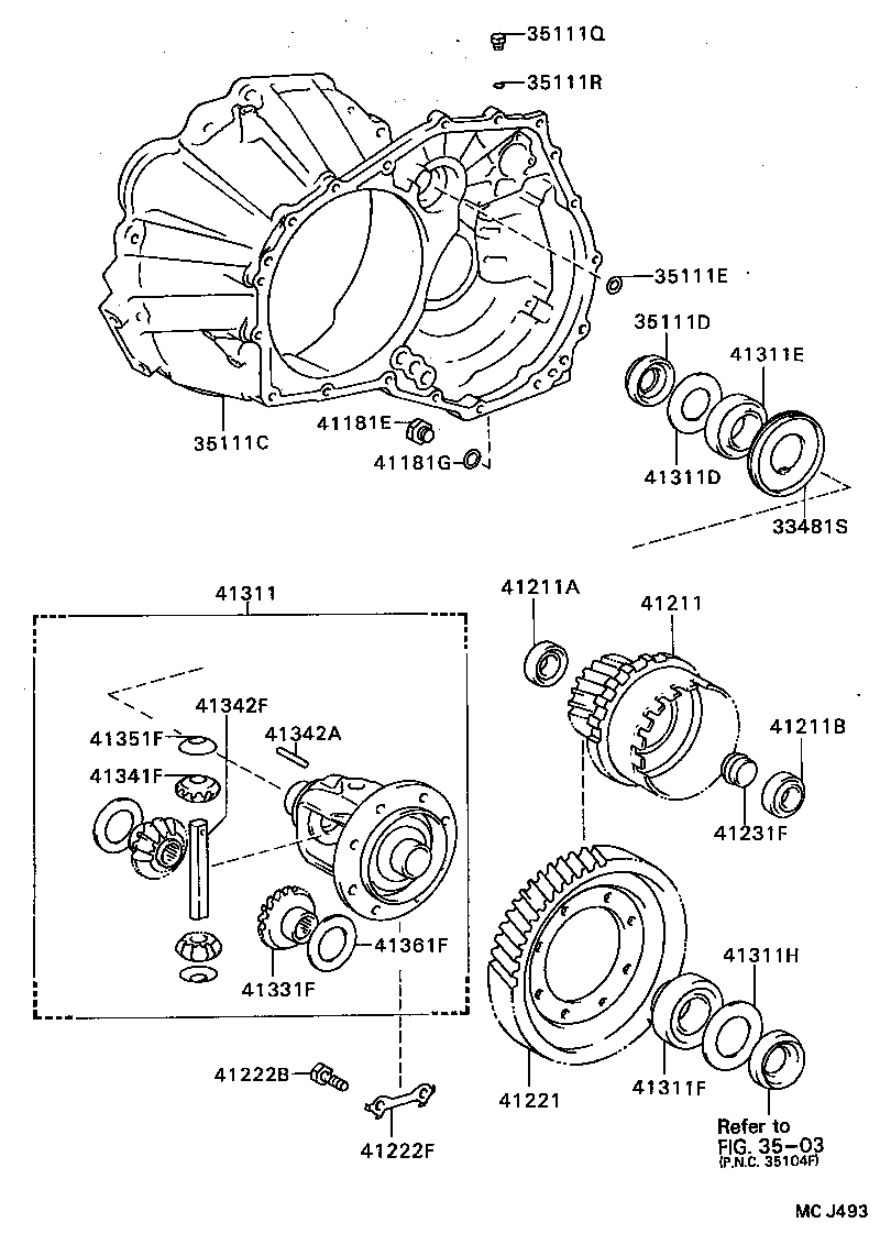 41206-20050 PINION, DIFFERENTIAL DRIVE product image