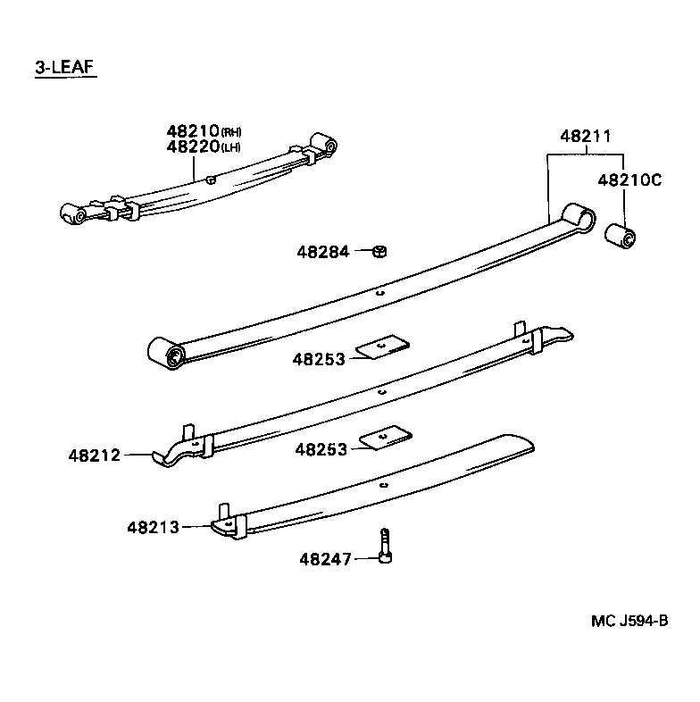 48417-36150 BRACKET, SPRING, NO.4 product image
