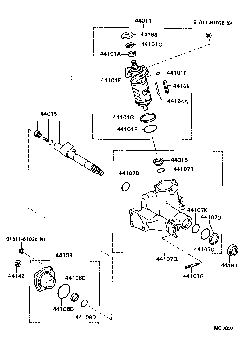 45045-39015 END SUB-ASSY, STEERING RELAY ROD, LH product image
