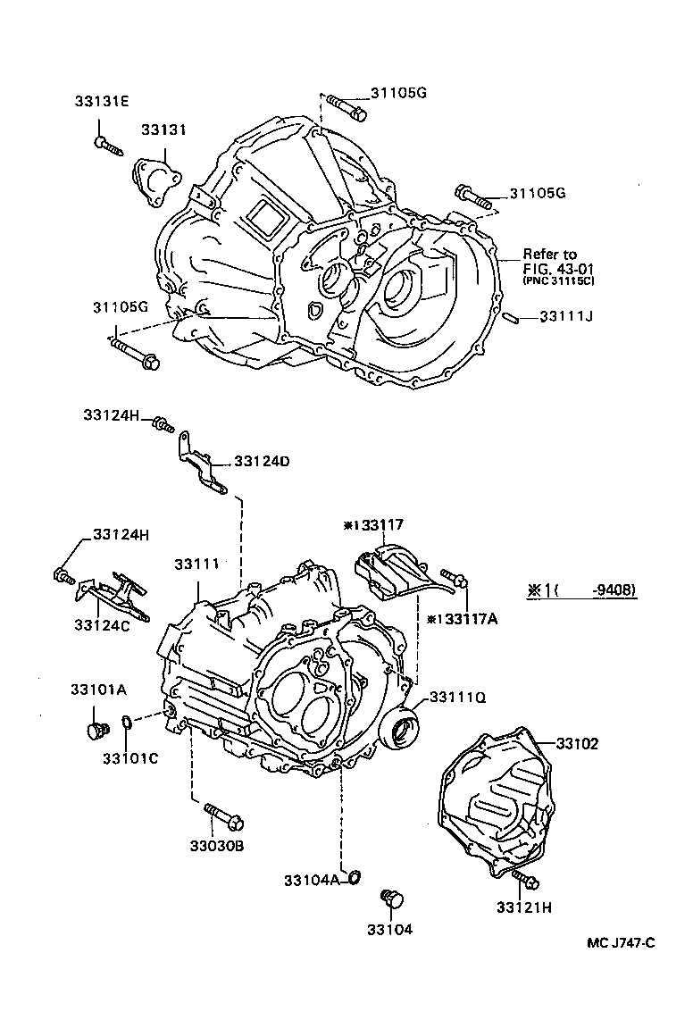 33102-10011 COVER SUB-ASSY, MANUAL TRANSMISSION CASE product image