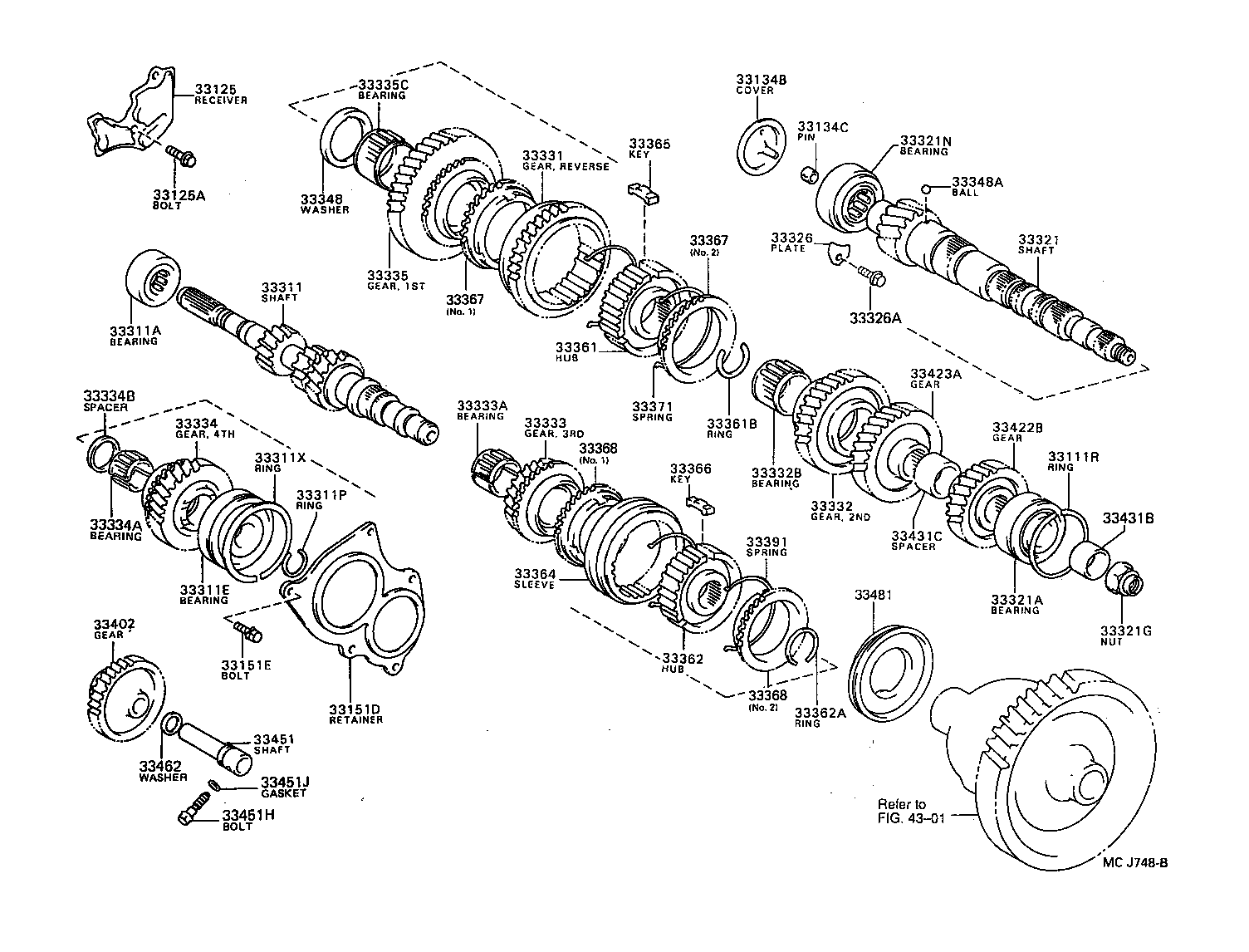 33035-10060 GEAR, 4TH product image