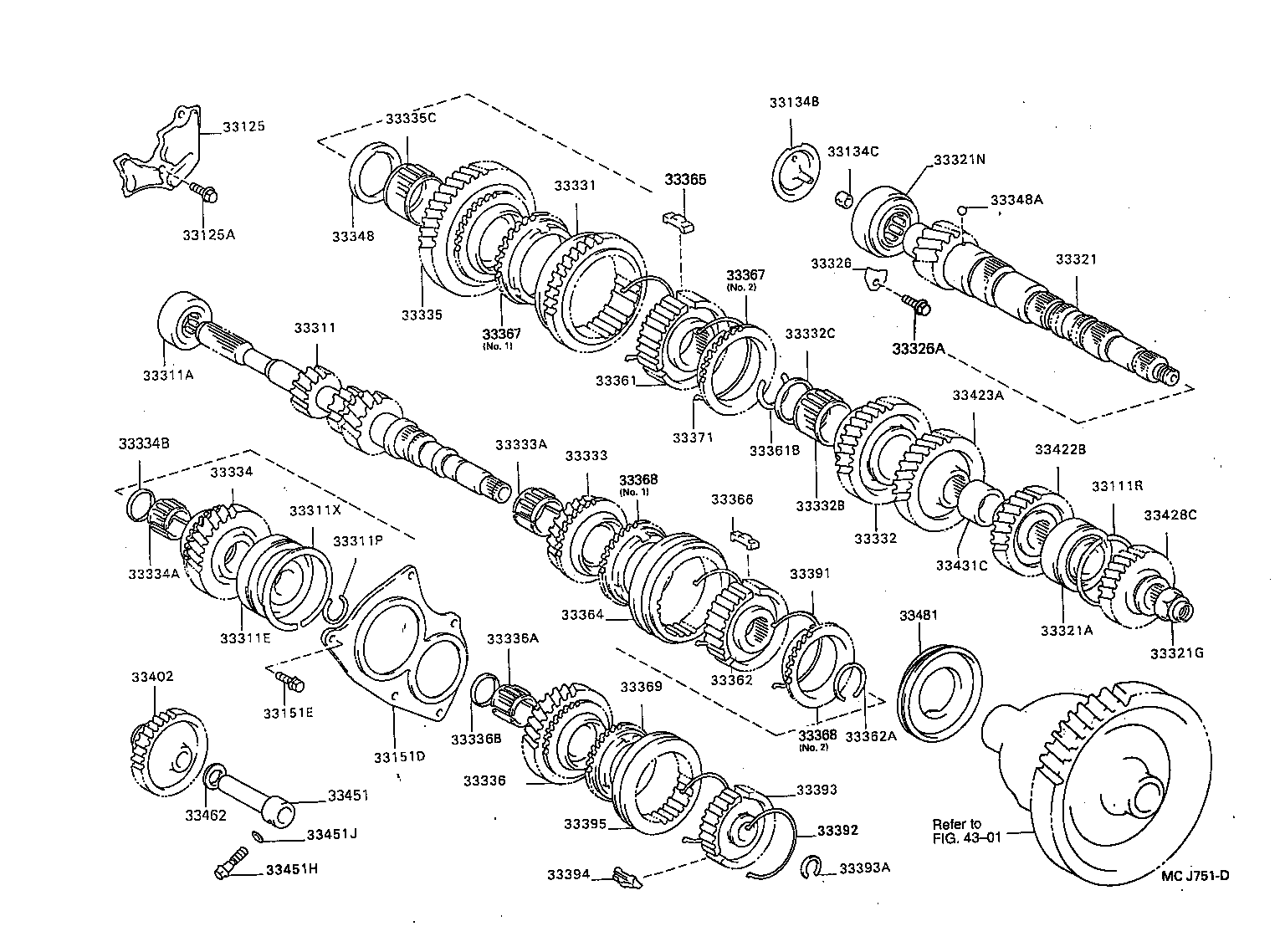 33036-12021 GEAR, 5TH product image