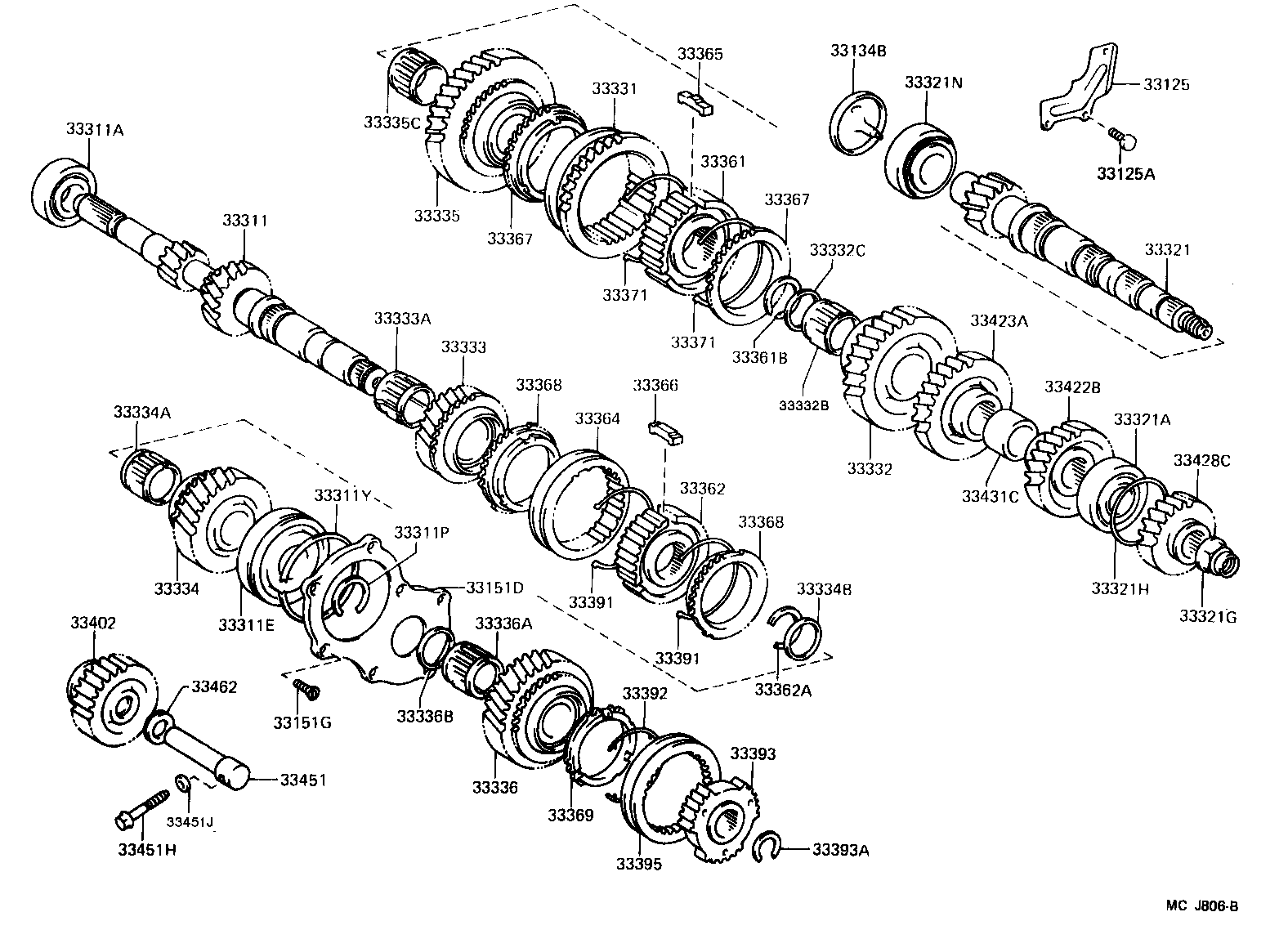 33034-17031 GEAR, 3RD product image
