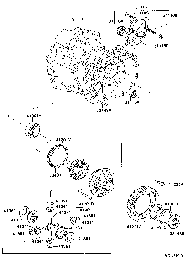 41341-12050 PINION, REAR DIFFERENTIAL product image