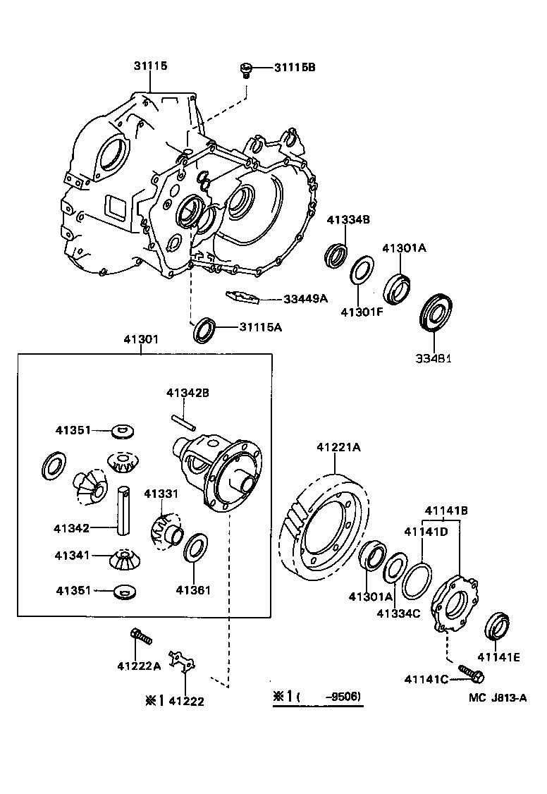 41341-12050 PINION, REAR DIFFERENTIAL product image