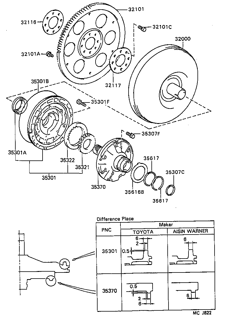 35322-12060 GEAR, FRONT OIL PUMP DRIVEN product image