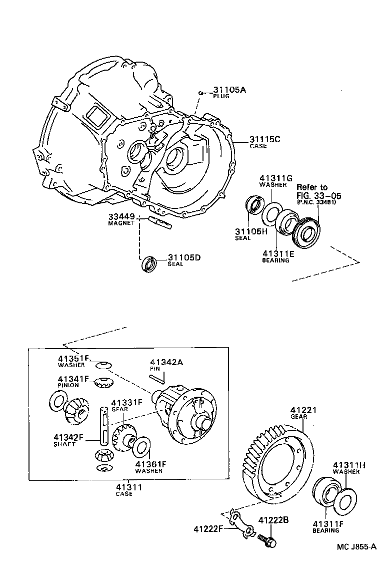 90316-33001 SEAL, OIL (FOR FRONT DIFFERENTIAL CASE) product image