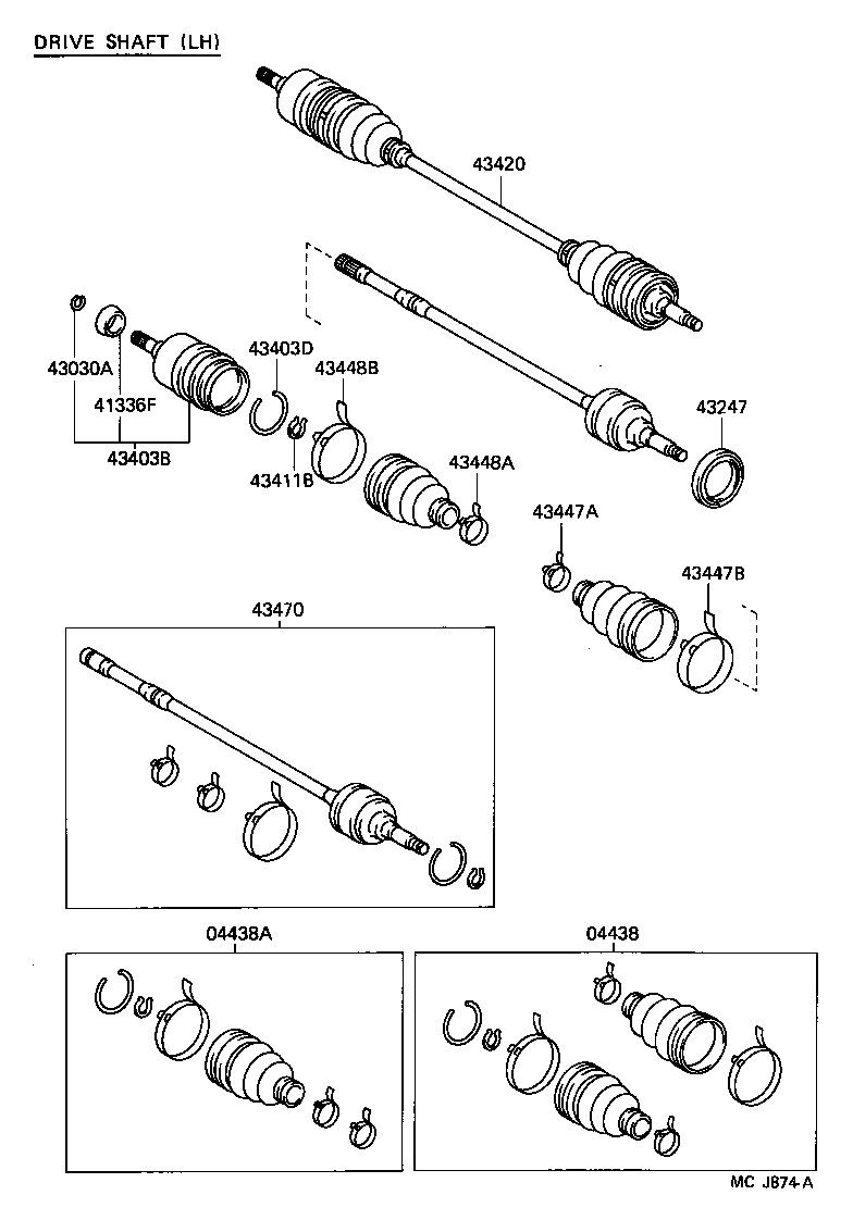 43247-10020 DEFLECTOR, FRONT WHEEL BEARING DUST, NO.2 product image