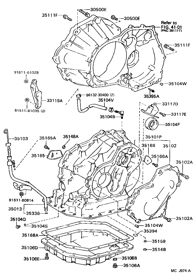 90311-35020 SEAL, OIL (FOR TRANSAXLE CASE) product image