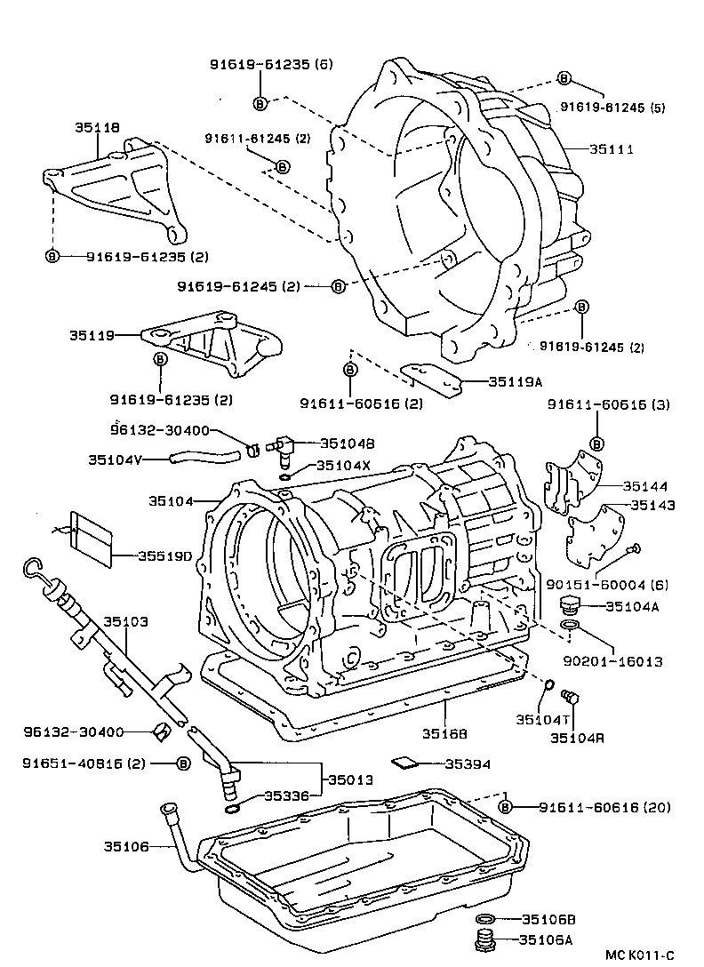 35106-36020 PAN SUB-ASSY, AUTOMATIC TRANSMISSION OIL product image