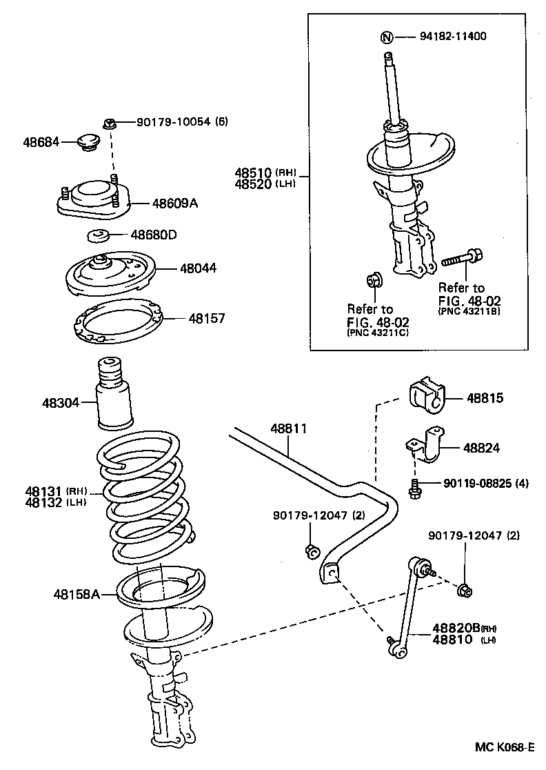 48157-28010 INSULATOR, FRONT COIL SPRING, UPPER product image