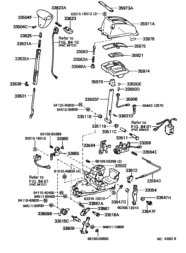 33058-01010 BRACKET SUB-ASSY, SHIFT LOCK SOLENOID product image