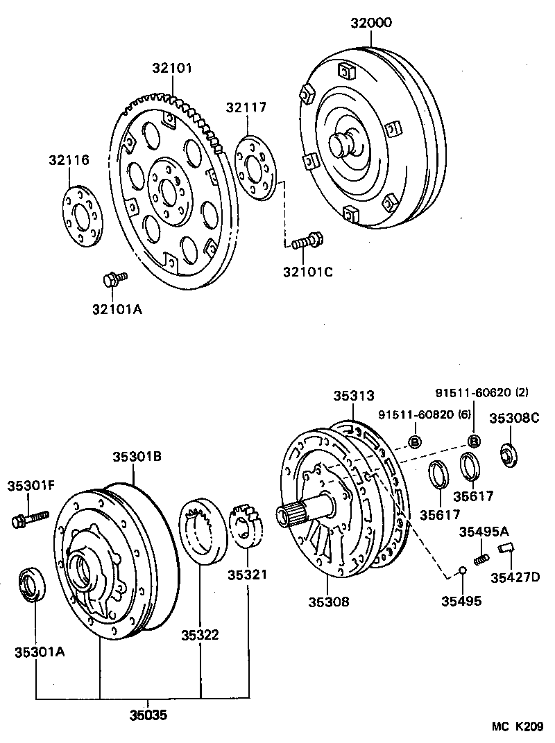 35308-60030 COVER SUB-ASSY, FRONT OIL PUMP product image