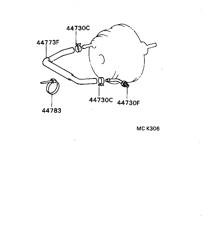 04443-35940 BOOSTER KIT, BRAKE product image