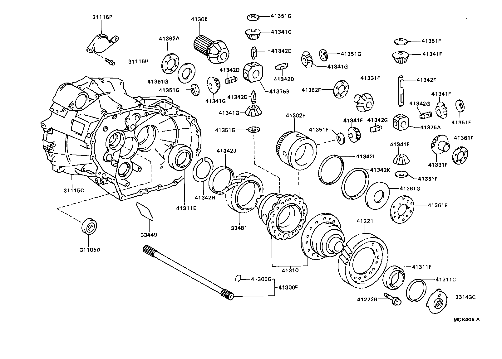 41310-12080 CASE ASSY, DIFFERENTIAL product image