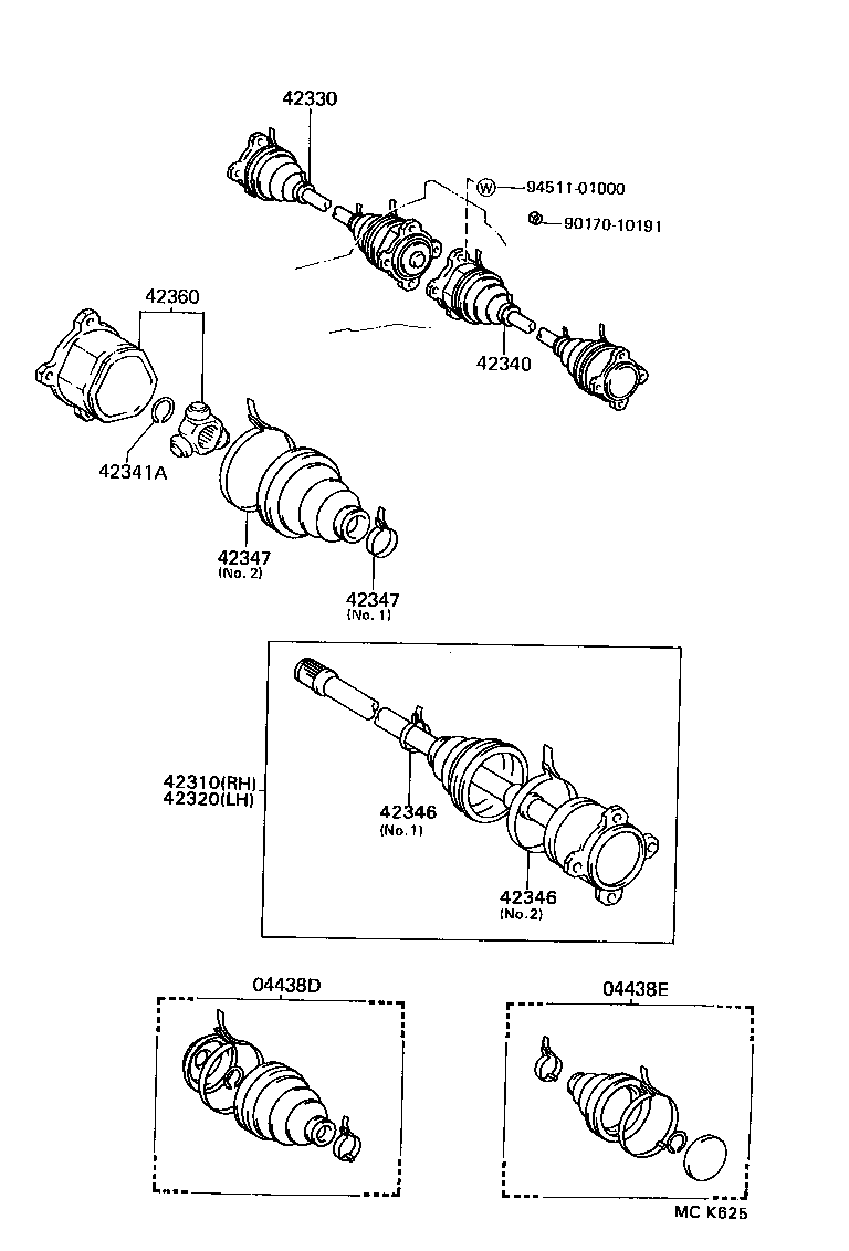 42303-30020 FLANGE SUB-ASSY, REAR AXLE product image