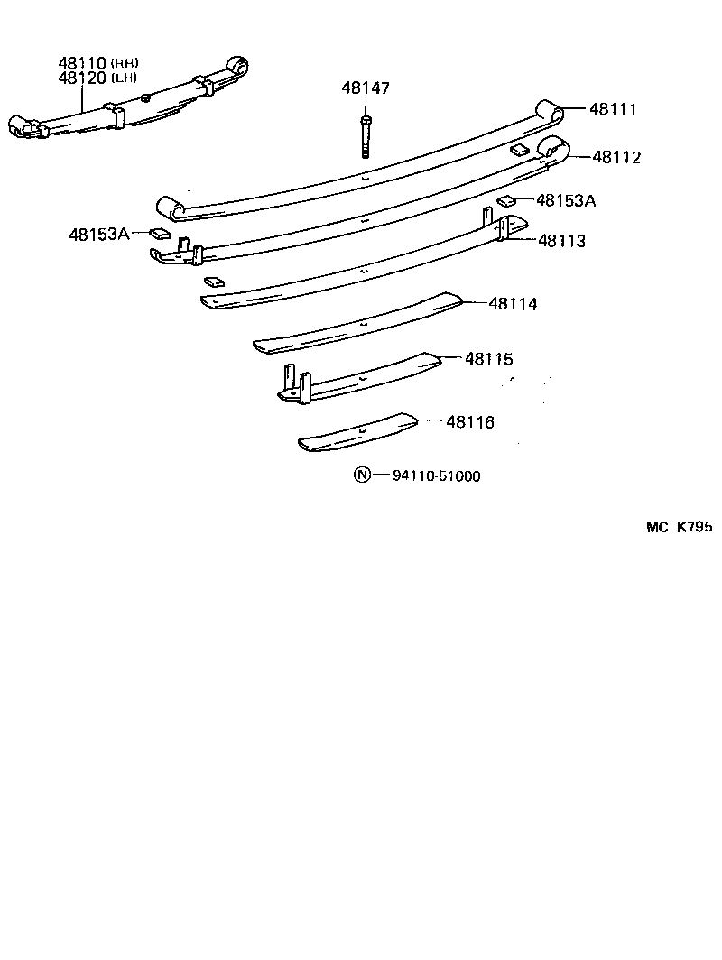 48131-60081 SPRING, FRONT COIL, RH product image