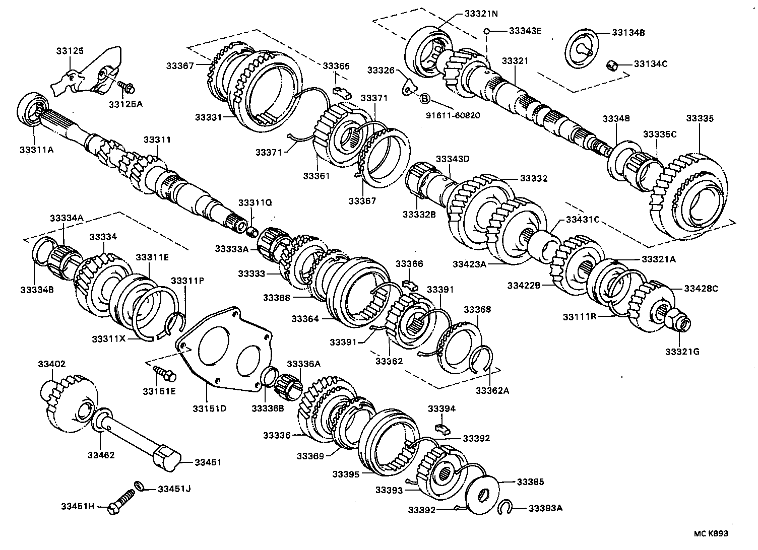 33034-32040 GEAR, 3RD product image