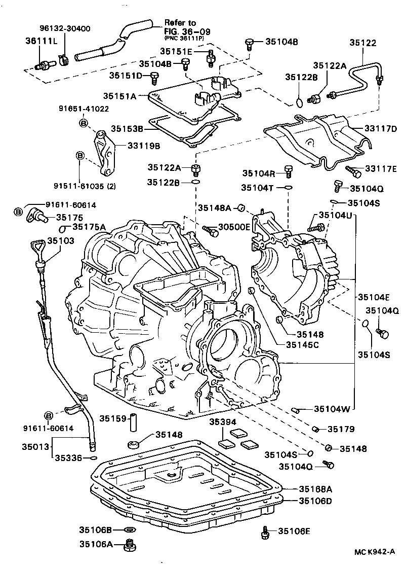 35104-32112 CASE SUB-ASSY, AUTOMATIC TRANSAXLE product image