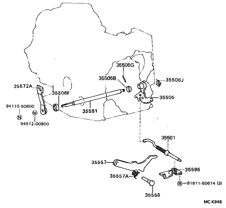 35520-32101 CABLE ASSY, THROTTLE product image