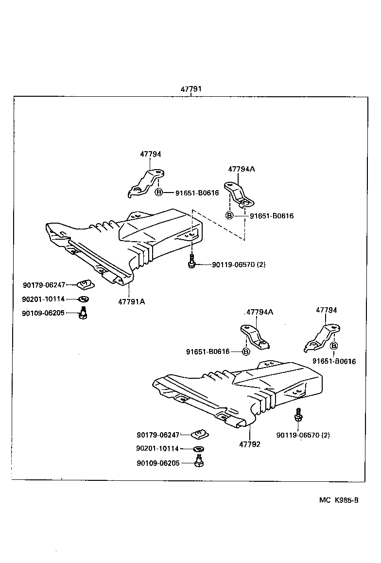 04465-14120 PAD KIT, DISC BRAKE, FRONT product image