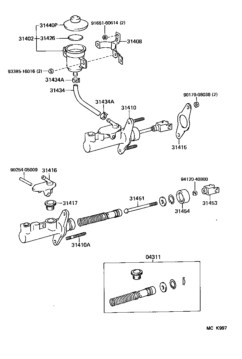 31454-14010 BOOT, CLUTCH MASTER CYLINDER product image