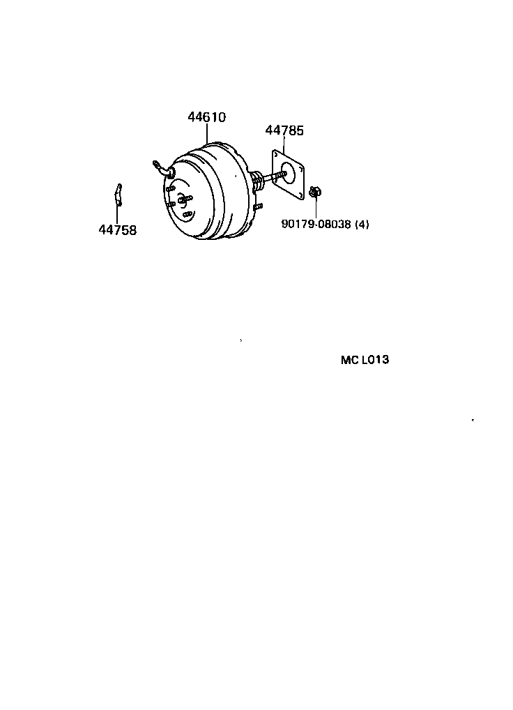 04443-22590 BOOSTER KIT, BRAKE product image