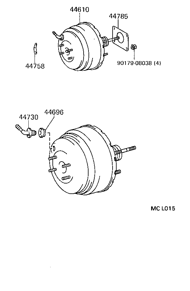 04443-22570 BOOSTER KIT, BRAKE product image