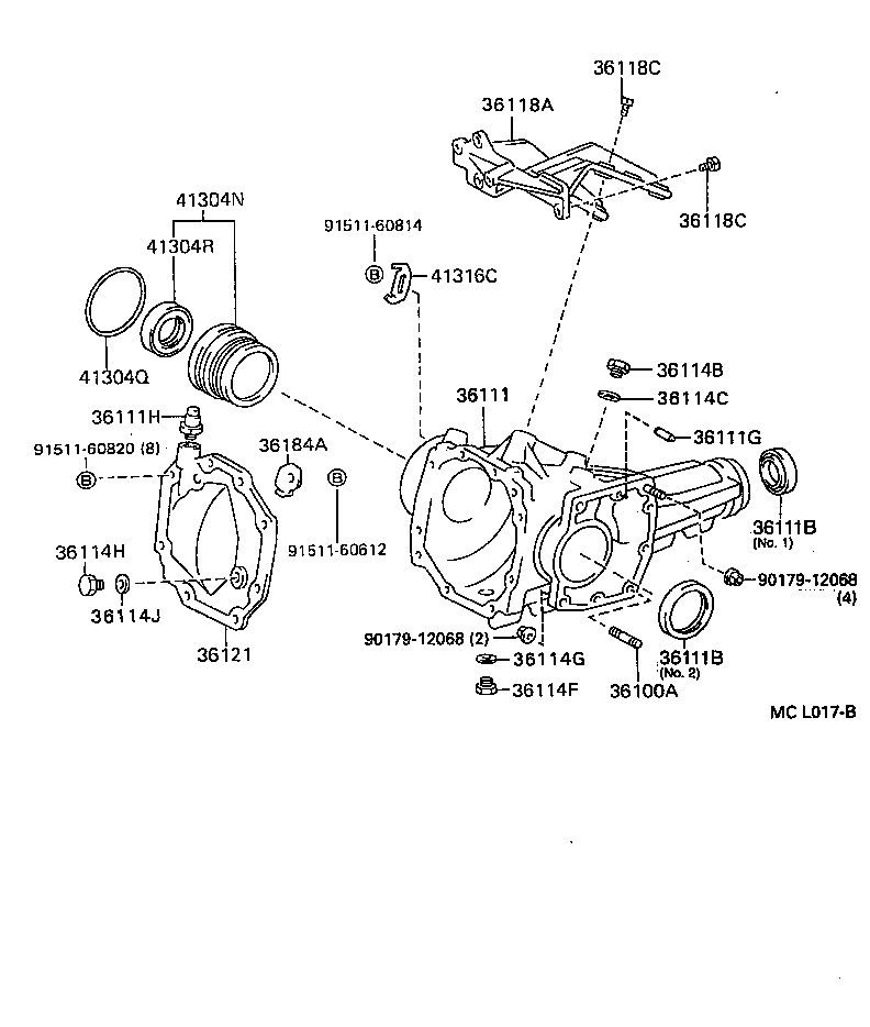36118-16011 PLATE, TRANSFER STIFFENER, RH product image